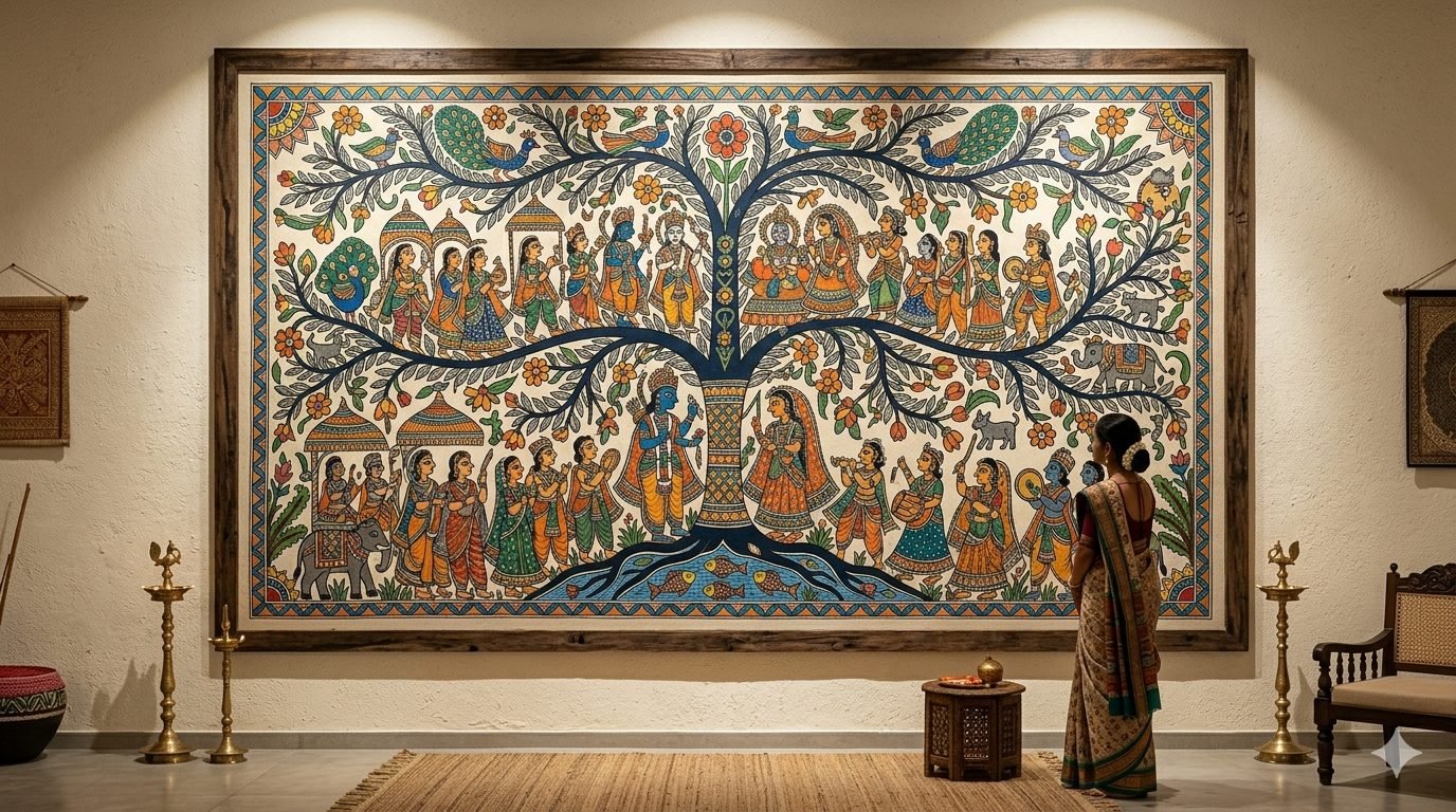 Mithila Painting — Wall Art